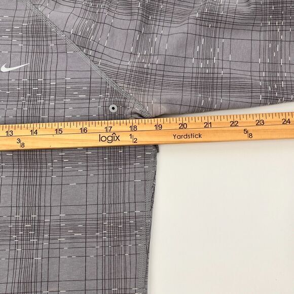 Nike Dri-Fit Run Jog Vented Hoodie Reflective Size L Long Sleeve Reflective Gray - Picture 8 of 13